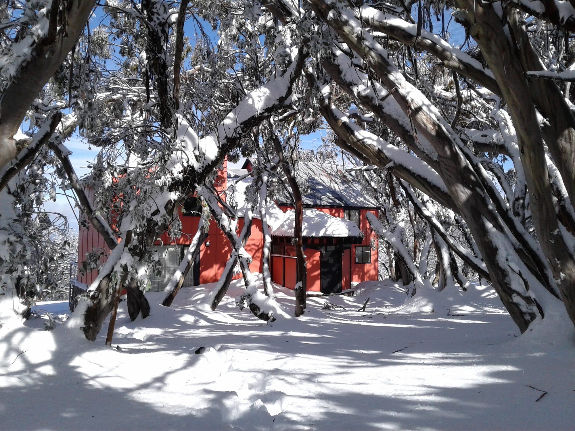 AS IT STANDS: Chamois Lodge on Mt Buller - still orange as in its original colors.