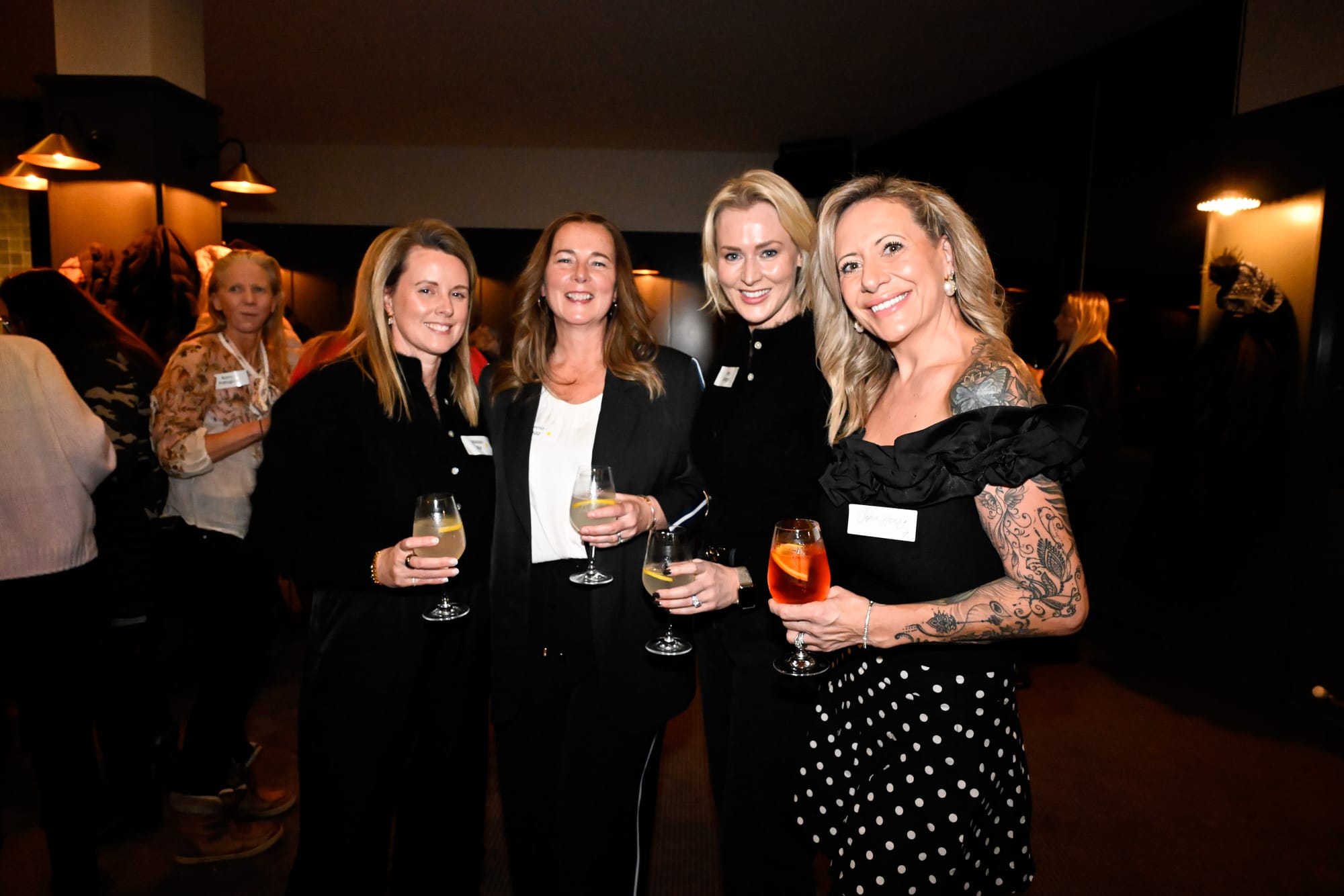 HAPPY SMILES: This group of four ladies were enjoying their night.