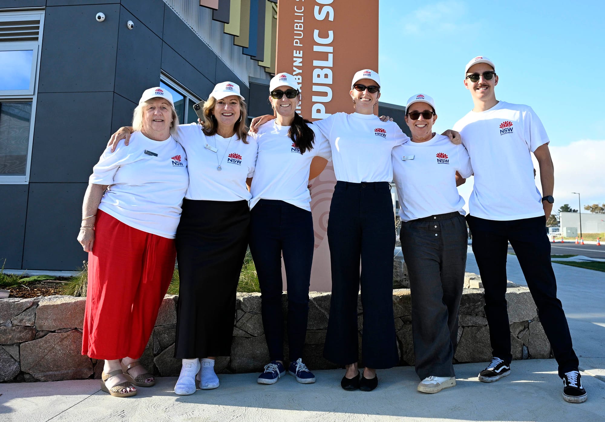 Education staff who assisted on the opening day.