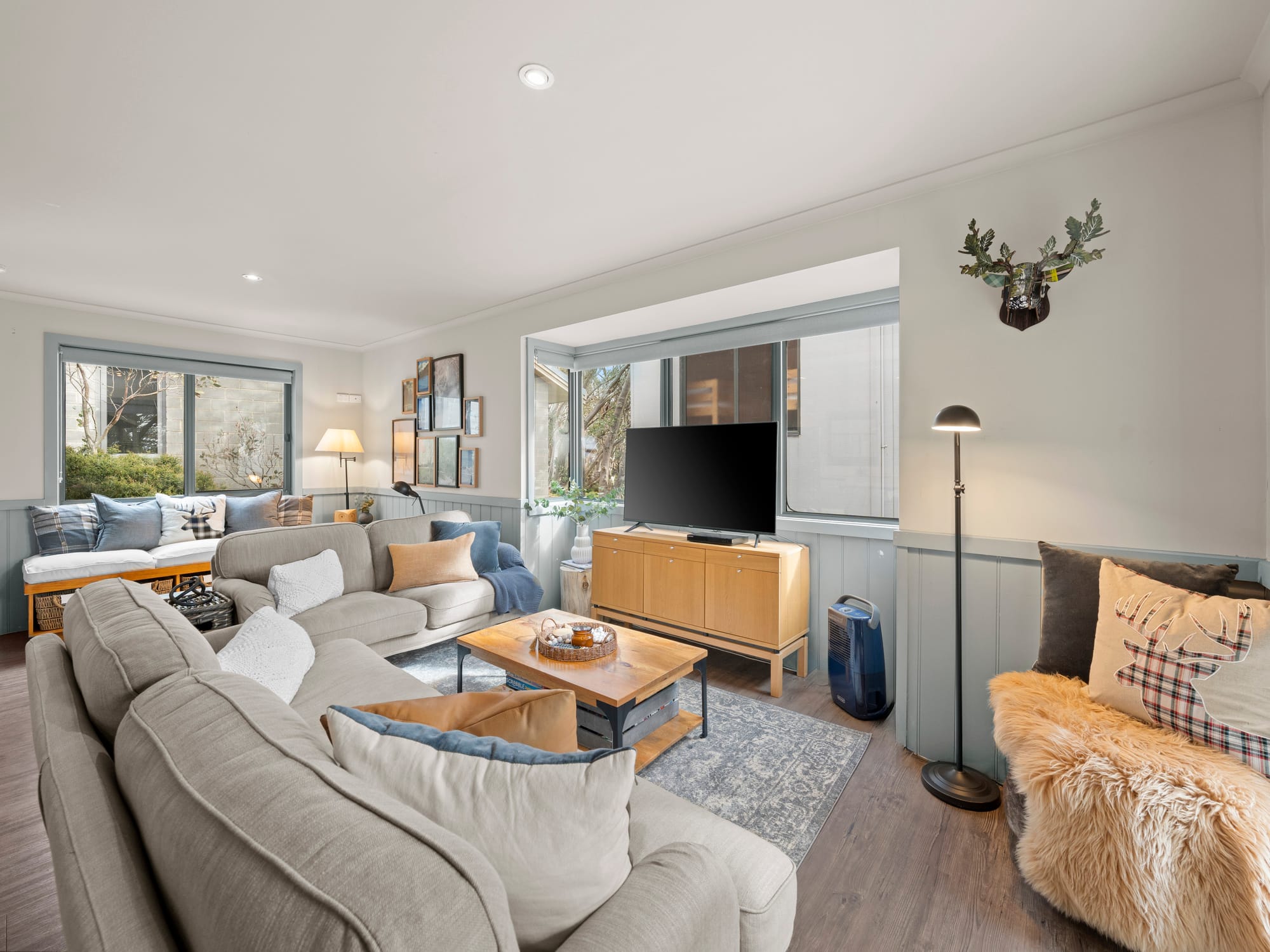 TRANQUIL: Discobolus Chalet 4 is a freestanding two-bedroom ski chalet tucked away in a peaceful location.