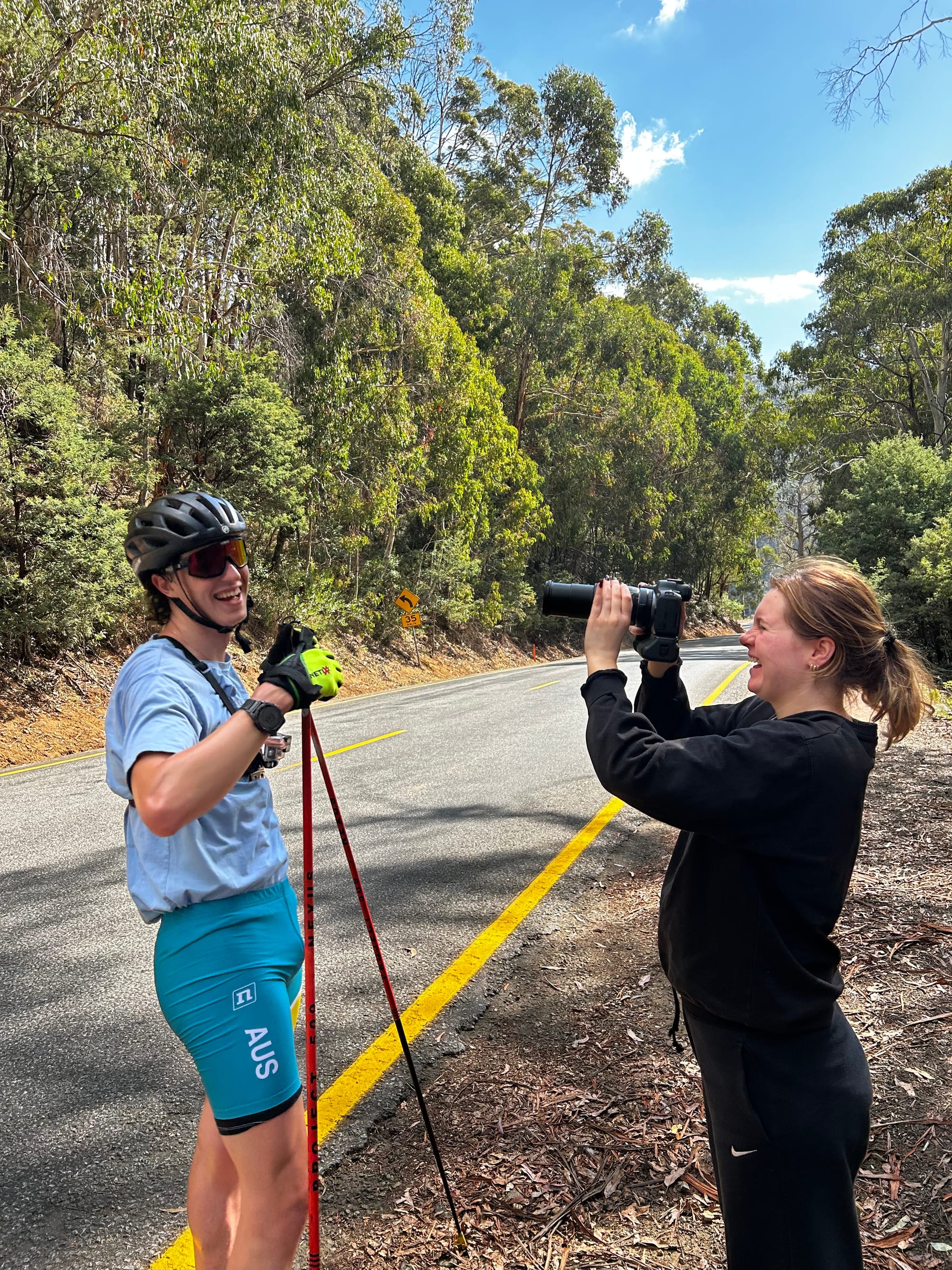 OUT TRAINING: Boris Stanish can be seen most mornings out there training to keep fit for his next biathlon competition.