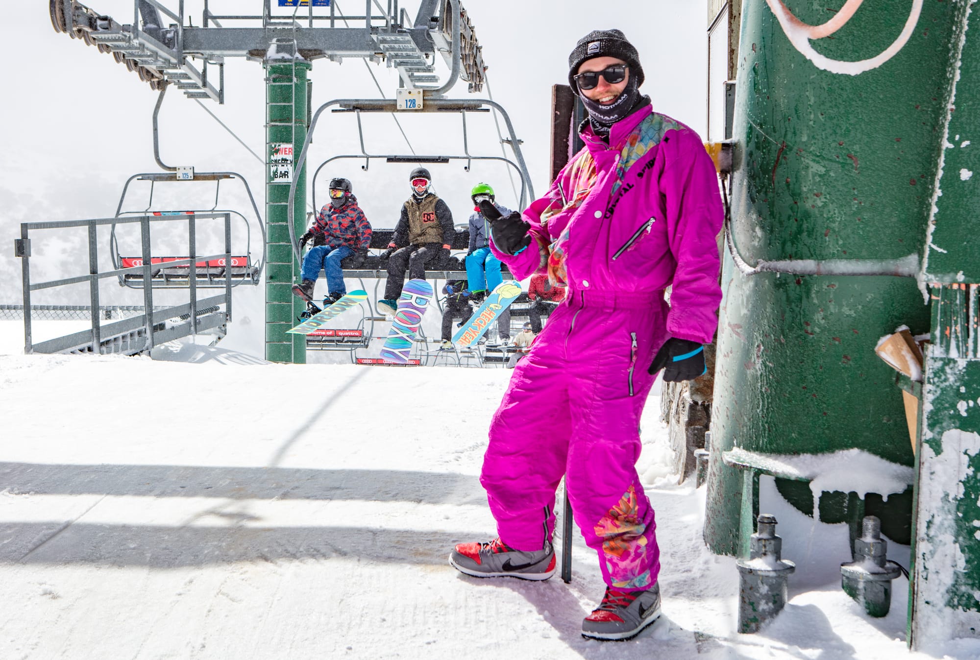 FLASHBACK: Pull out your retro gear and join in the nostalgic celebrations at Hotham on September 7. PHOTO: Vail Resorts