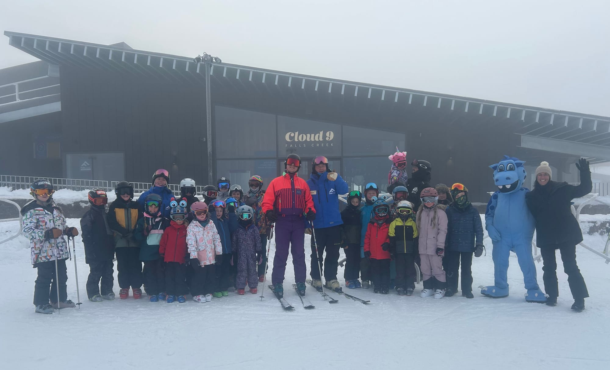 HI THERE: Sam Mac beamed in from Cloud 9 Restaurant at Falls Creek.