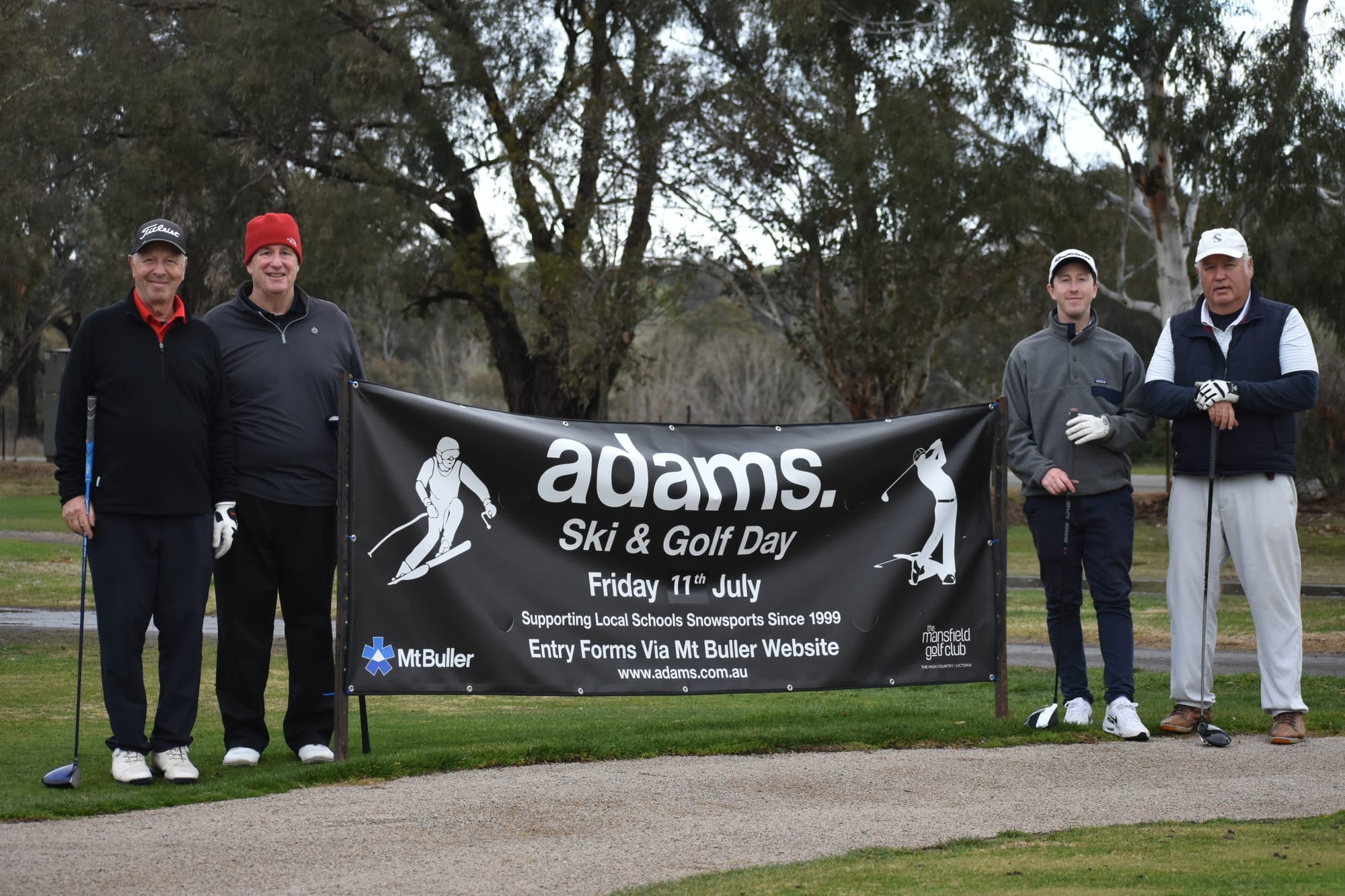 HAVING FUN: The team of Adams were Mrk Adams, peter Anderson, Zach Adams and Searle Batten.