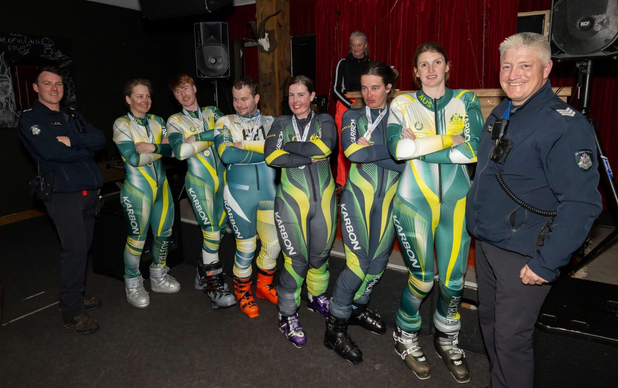 The Division 1 Advanced Men and Women for Special Olympics with the local police.