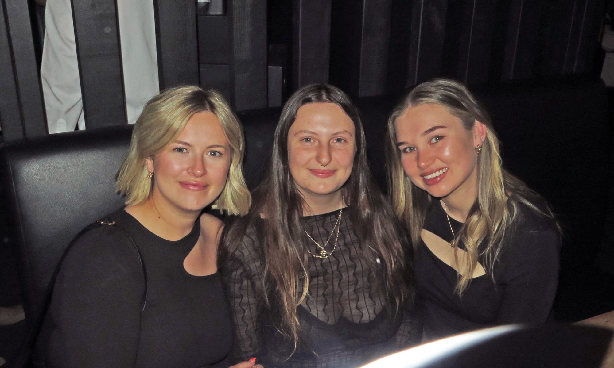 GIRL TIME: Lauren Weshey (left) Melissa Walledge and Scarlett Scott.