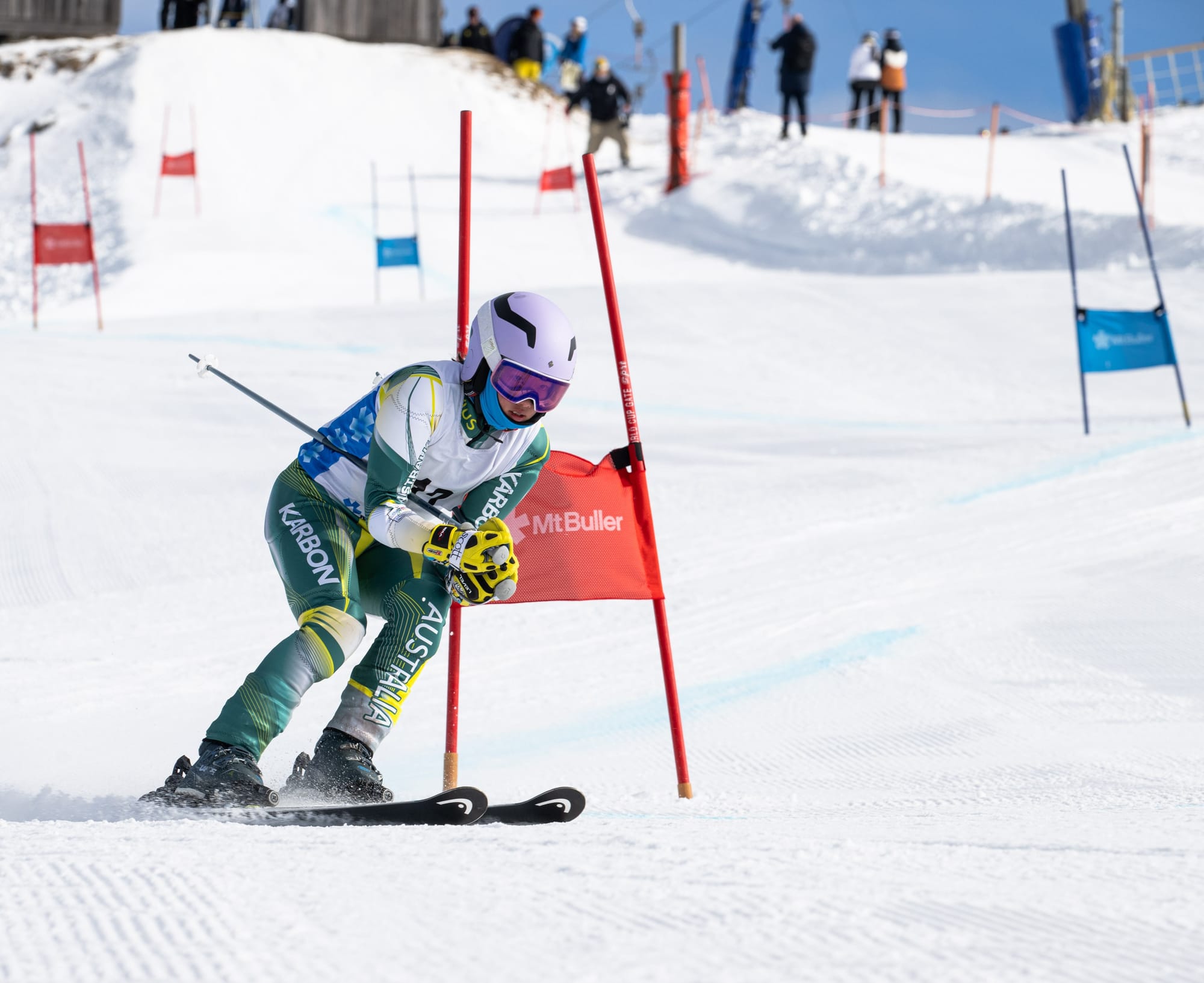 WINNING FORM: Representing Victoria Samantha Li skied into first place in the Division 2 Alpine female event. at the Special Olympics held at Mt Buller last week. PHOTO: Tony Harrington/The Photoshop Mt Buller