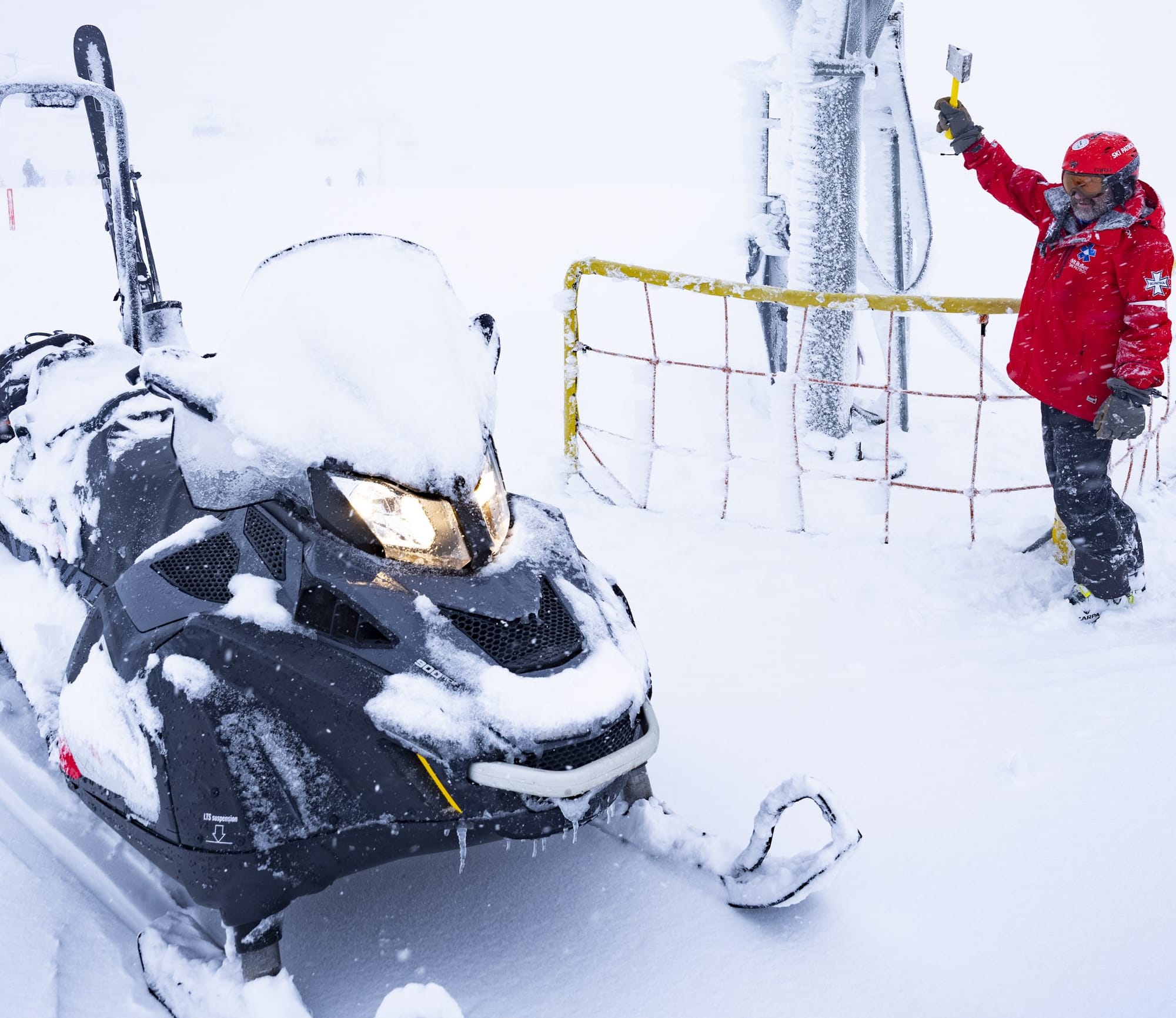 CAN YOU DO BETTER: Give us your best shot of a ski patroller on duty and see if you can outdo this one.