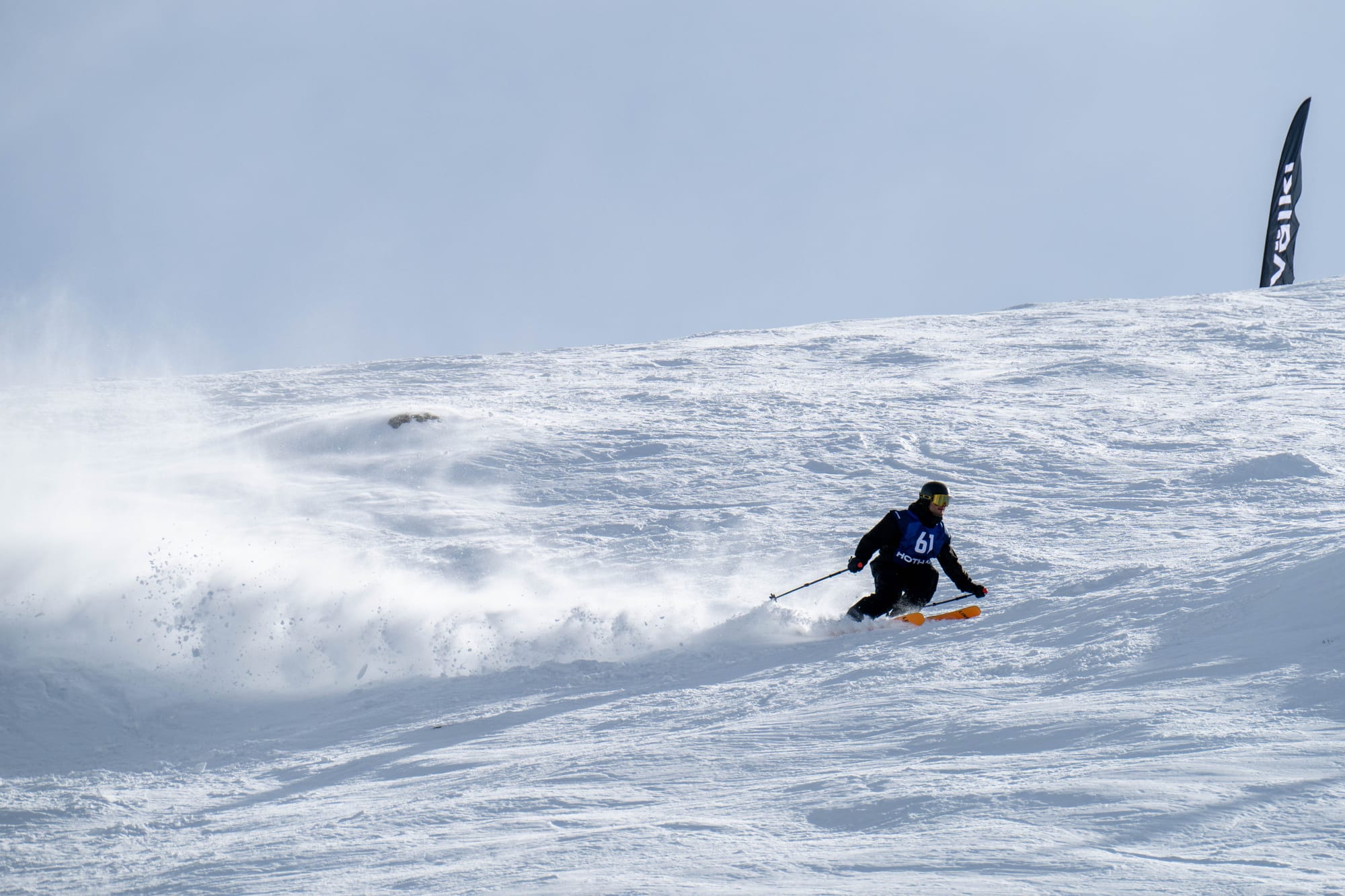 POWDER: Mansfield's Charlie Comben in winning form.