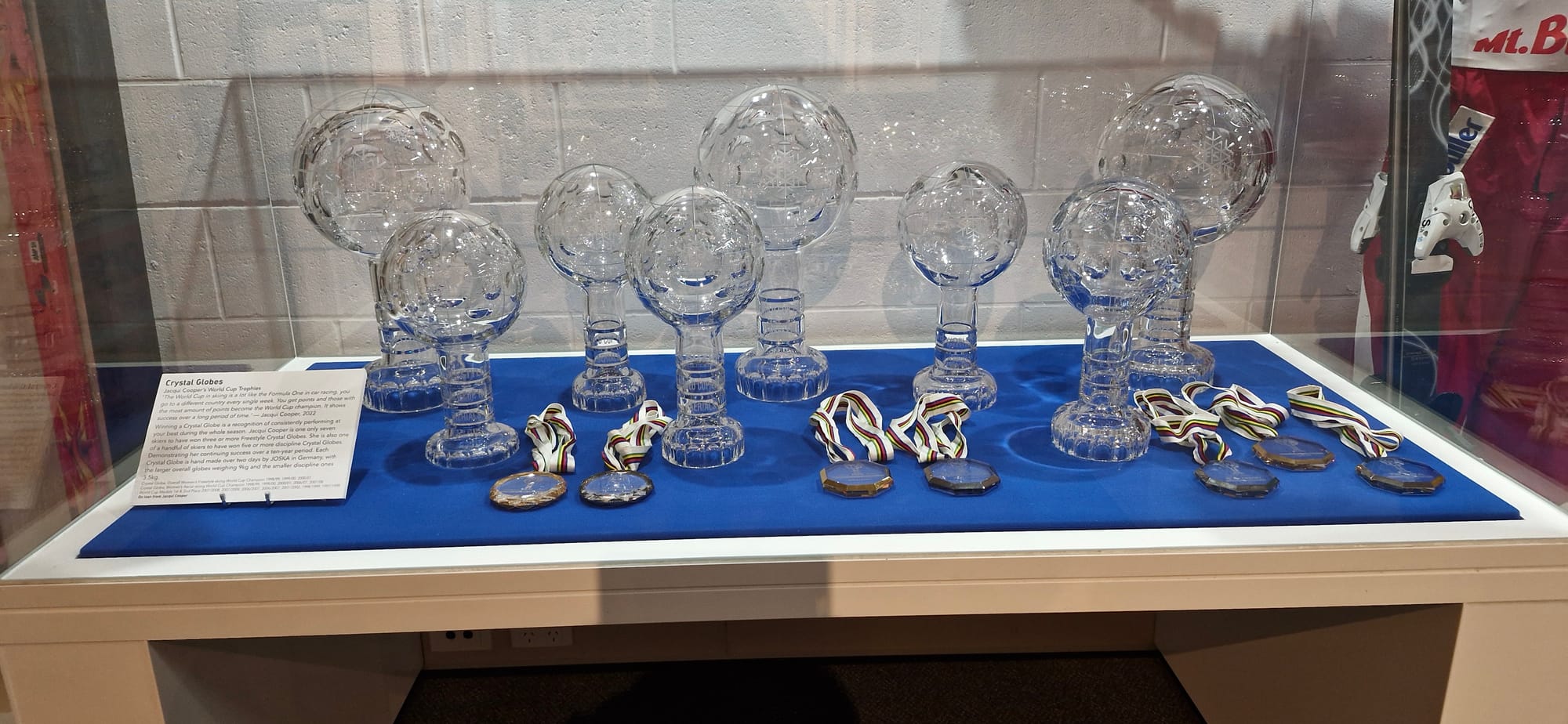 CRYSTALS GALORE: All of Jacqui Cooper's crystal globes are exhibited at the NAMA.