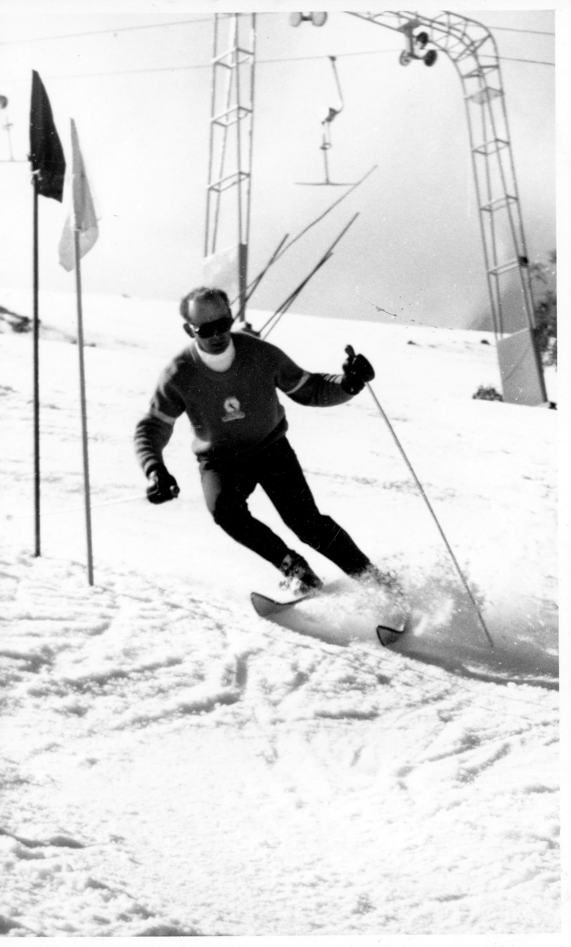 SKIING BULLER: Aurel Forras never lost love for his chosen mountain home. PHOTO: Supplied