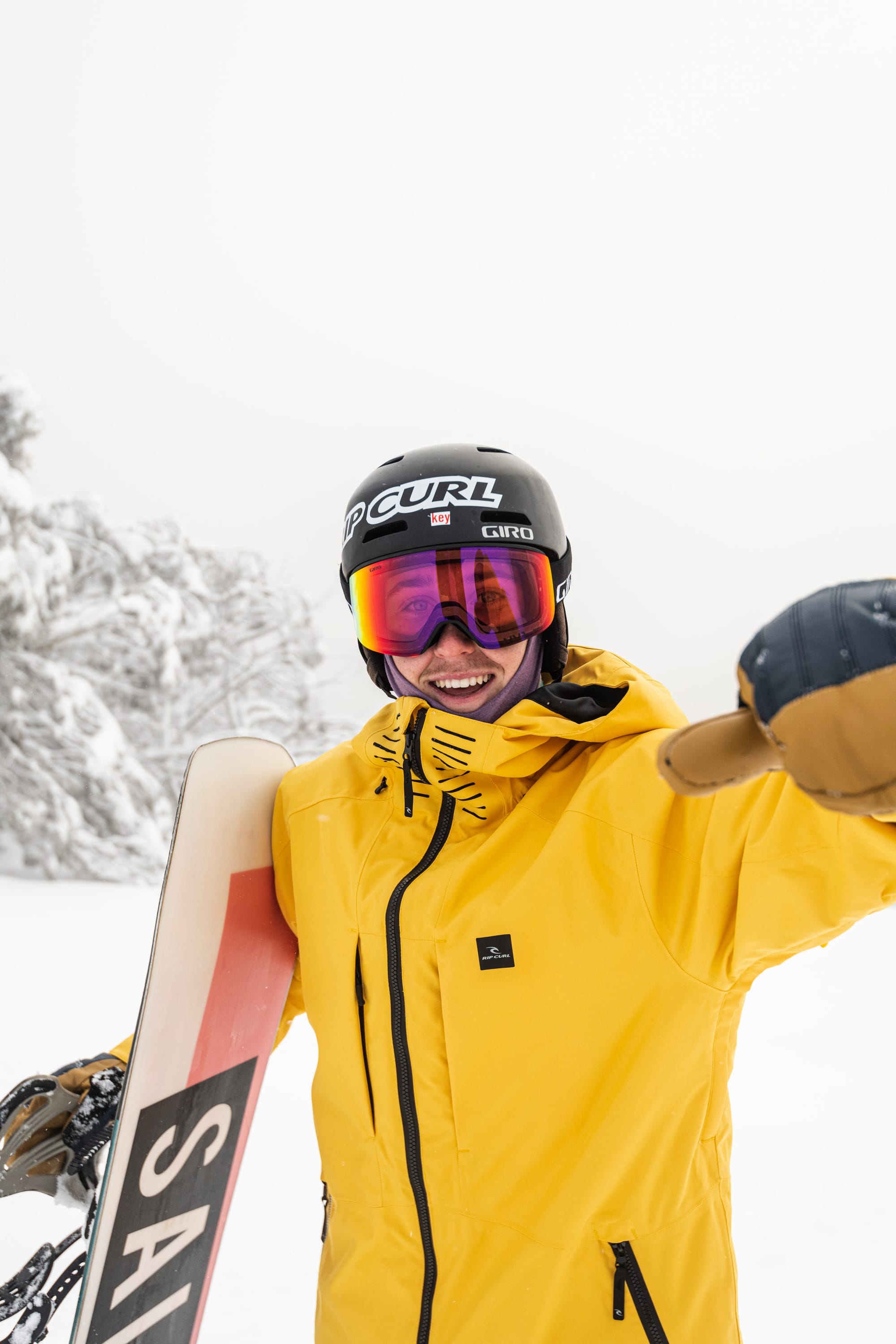 HELLO THERE: A happy Will McCarthy, Mt Buller ambassador. PHOTO: Tony Harrington / Mt Buller