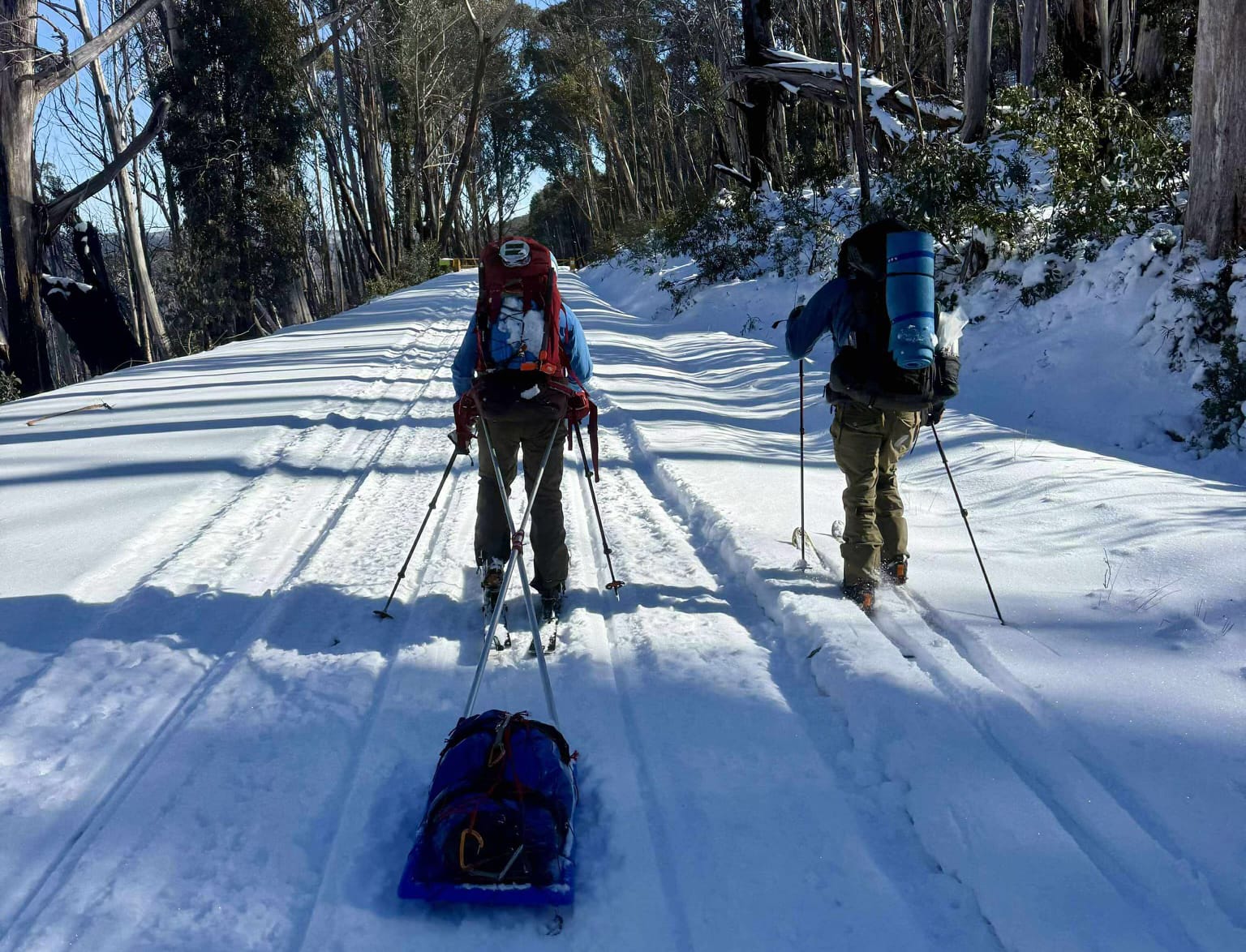 EXPLORING THE HIGH COUNTRY: Michelle McRae and Jon Miller.