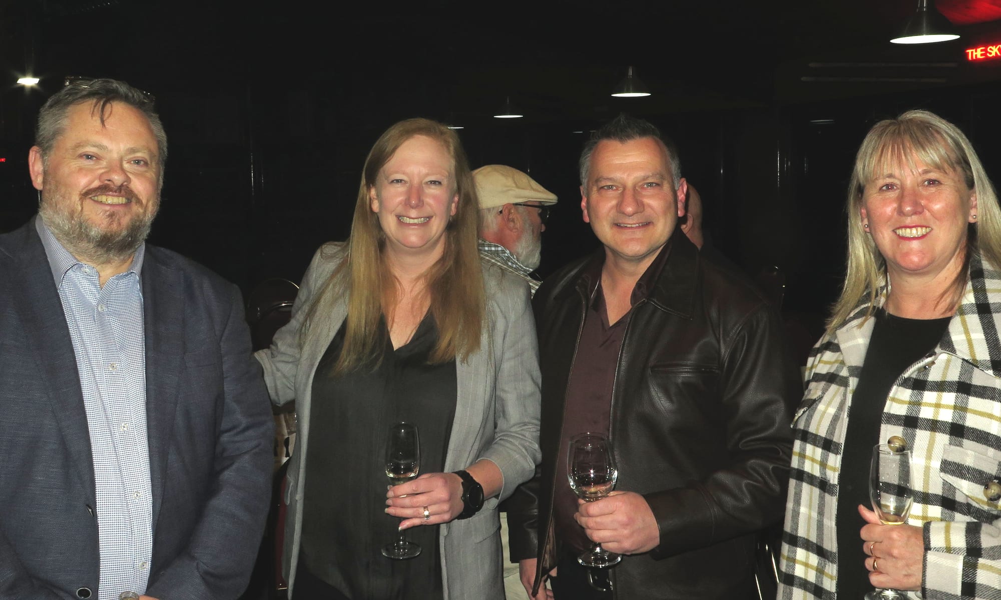 PRE-SEASON: Allen Arthur, Amber Gardiner, Sox Philipasidis and Annie Volkering. 