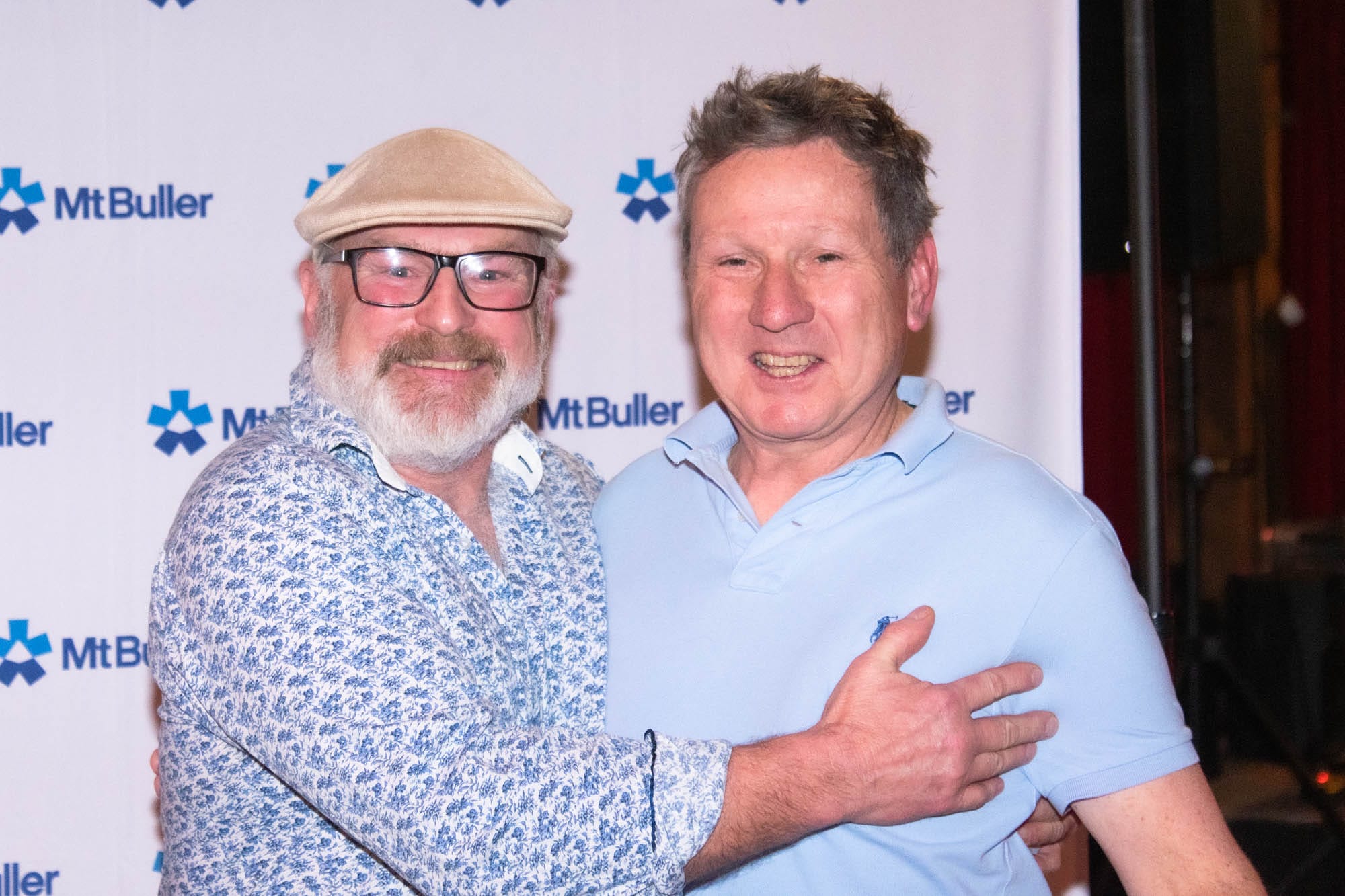 CONGRATULATIONs: Nick Reeves (left) mountain operations manager) with Ed Mahon who marked 40 years of service. 