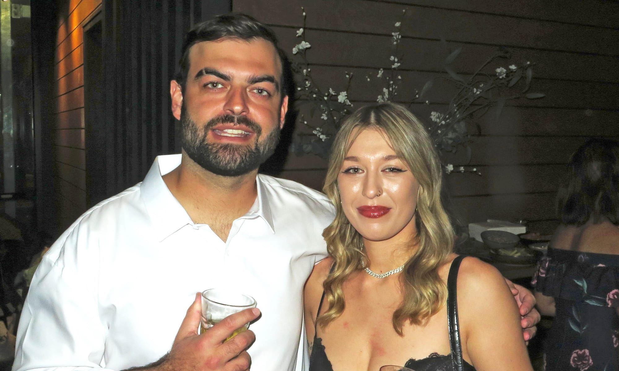 CHEERS: Matt McHayeer and Tea Carmen.