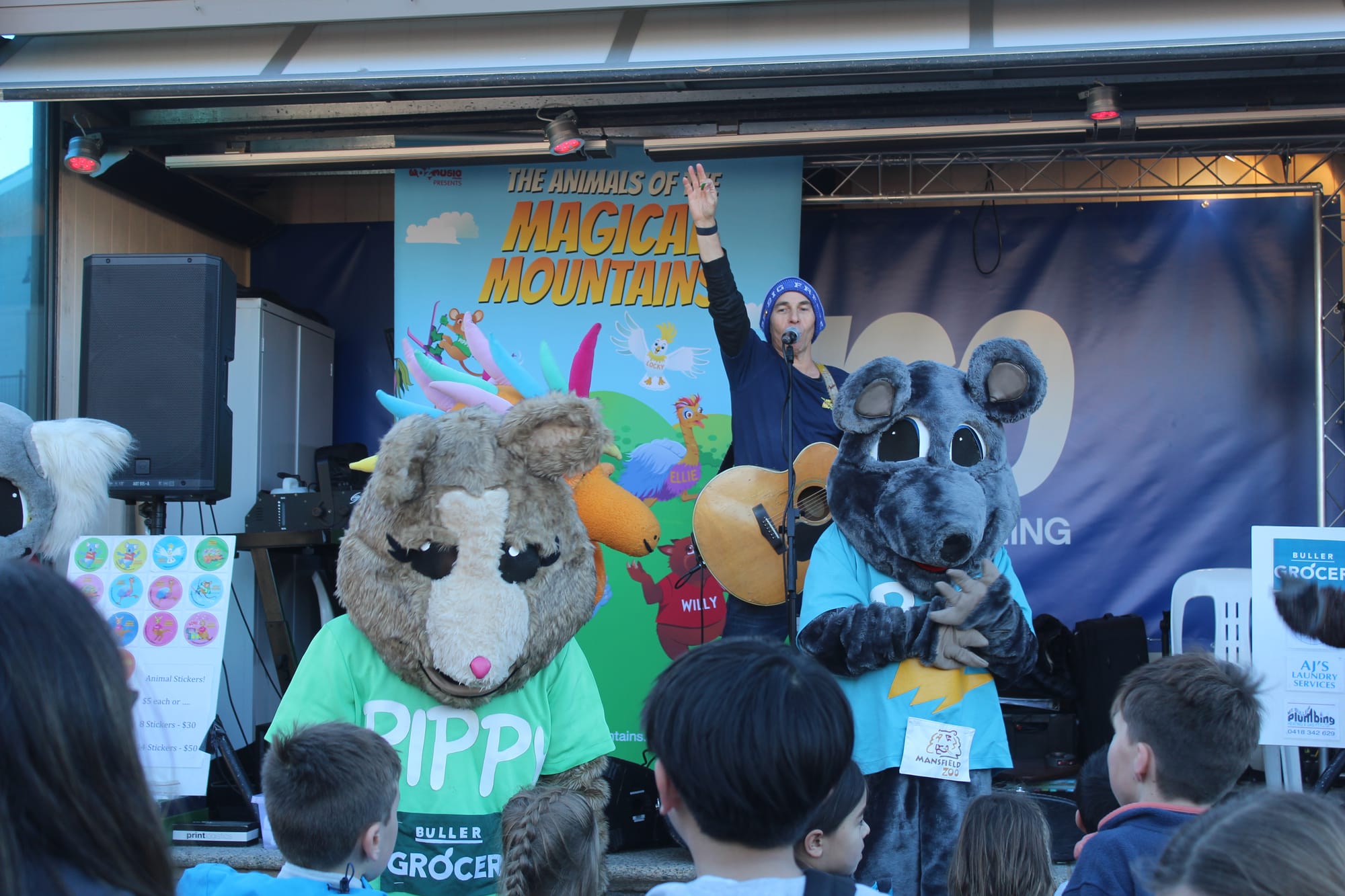 LET'S DANCE: Animals from the Magical Mountain family show boogied. 