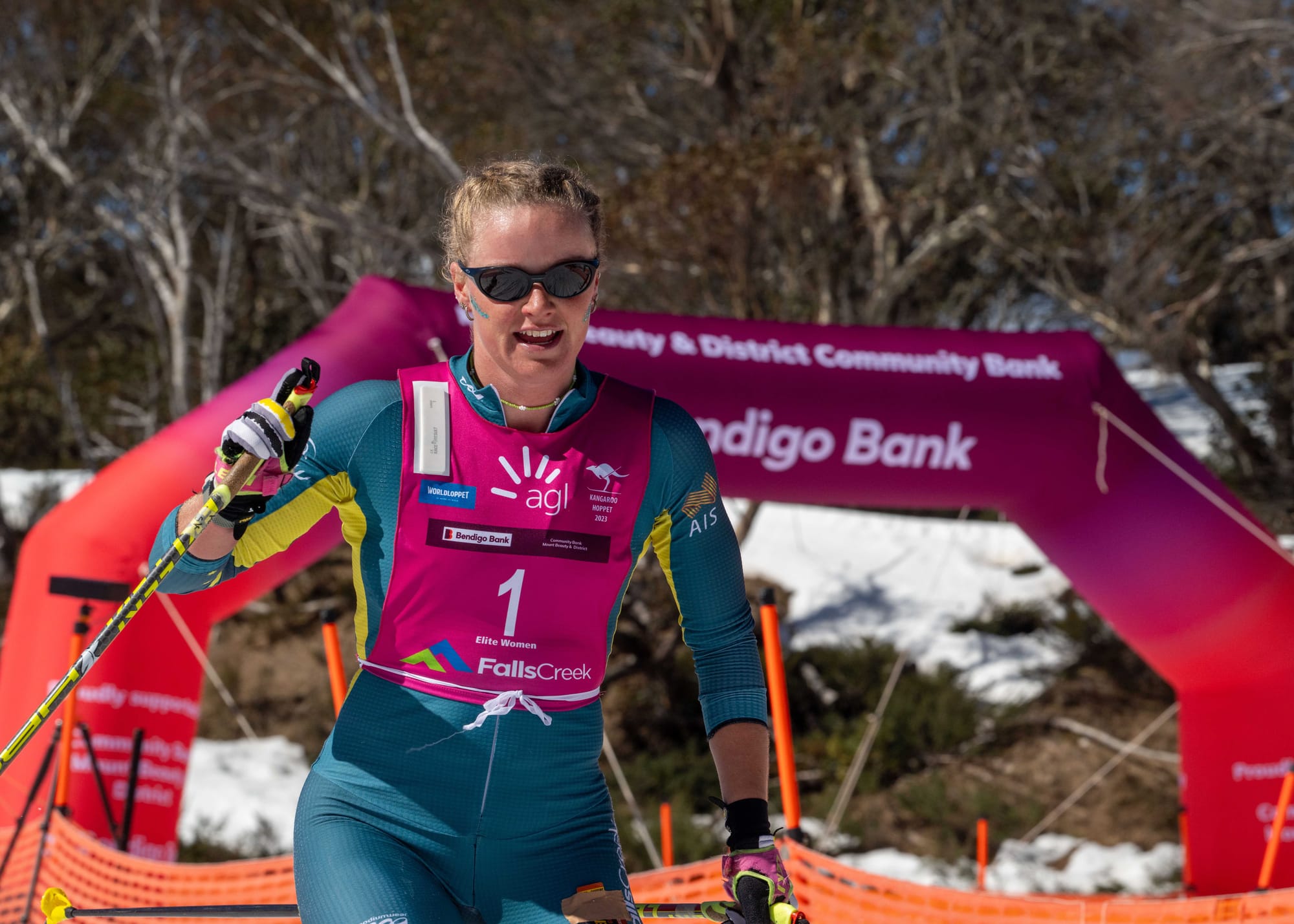 MAIDEN WIN: Rosie Fordham was the first female home in the Kangaroo Hoppet.
