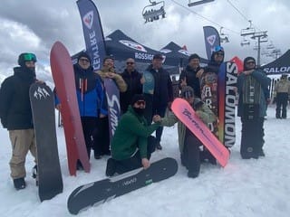 TRY OUTS: Many interested snowboarders and skiers got to try out the latest equipment.