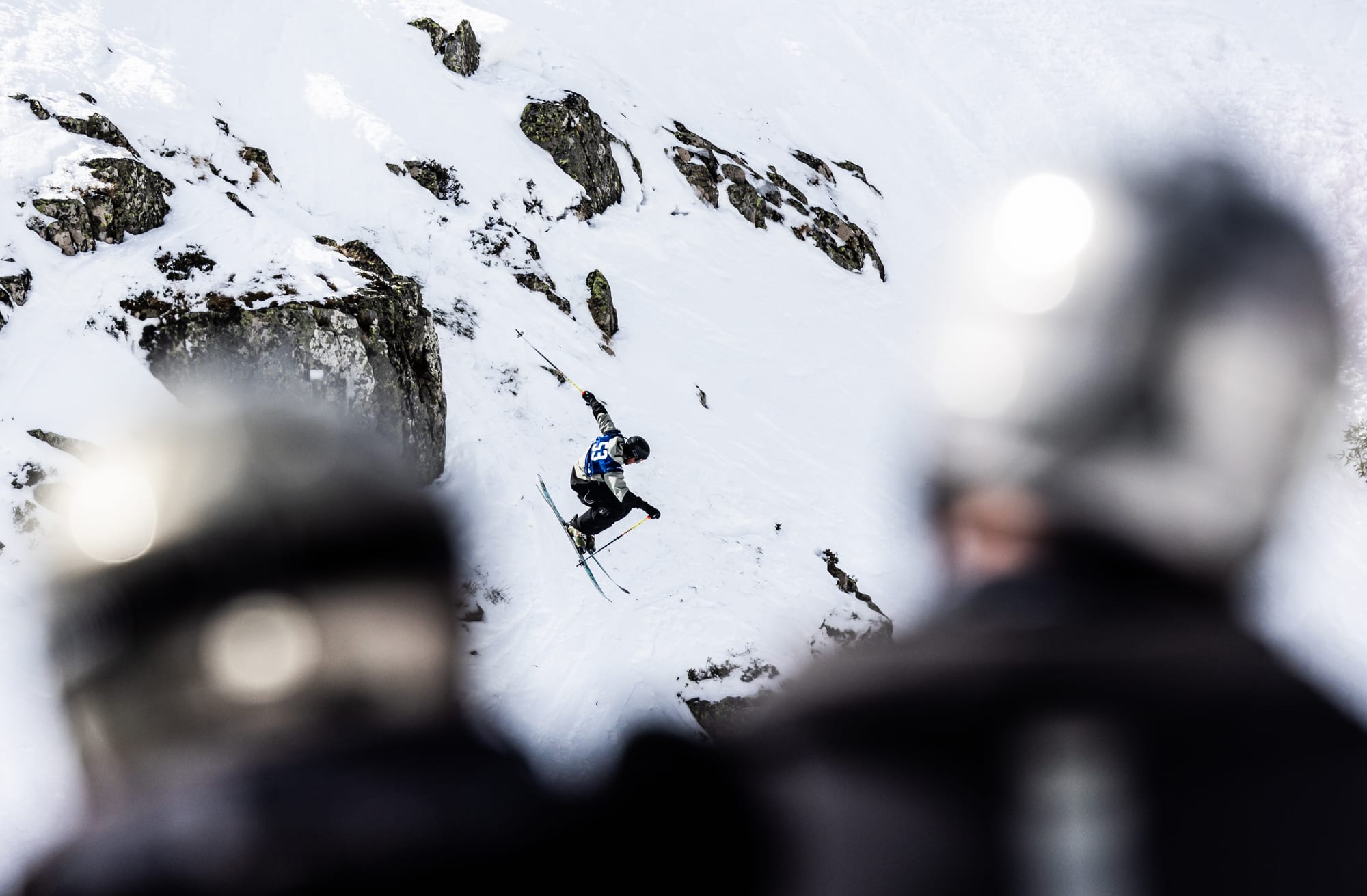 GNARLY: Max Bardas navigates the cliff section. PHOTO: Dylan Robison