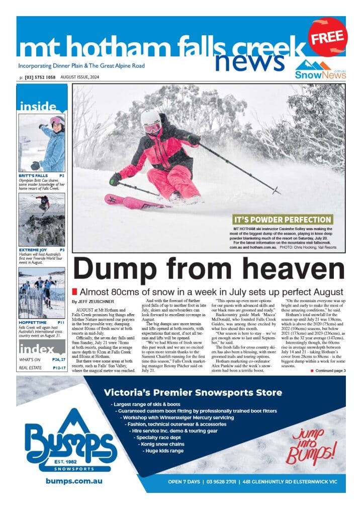 Mt Hotham Falls Creek, Monday, August 5, 2024 Post feature image