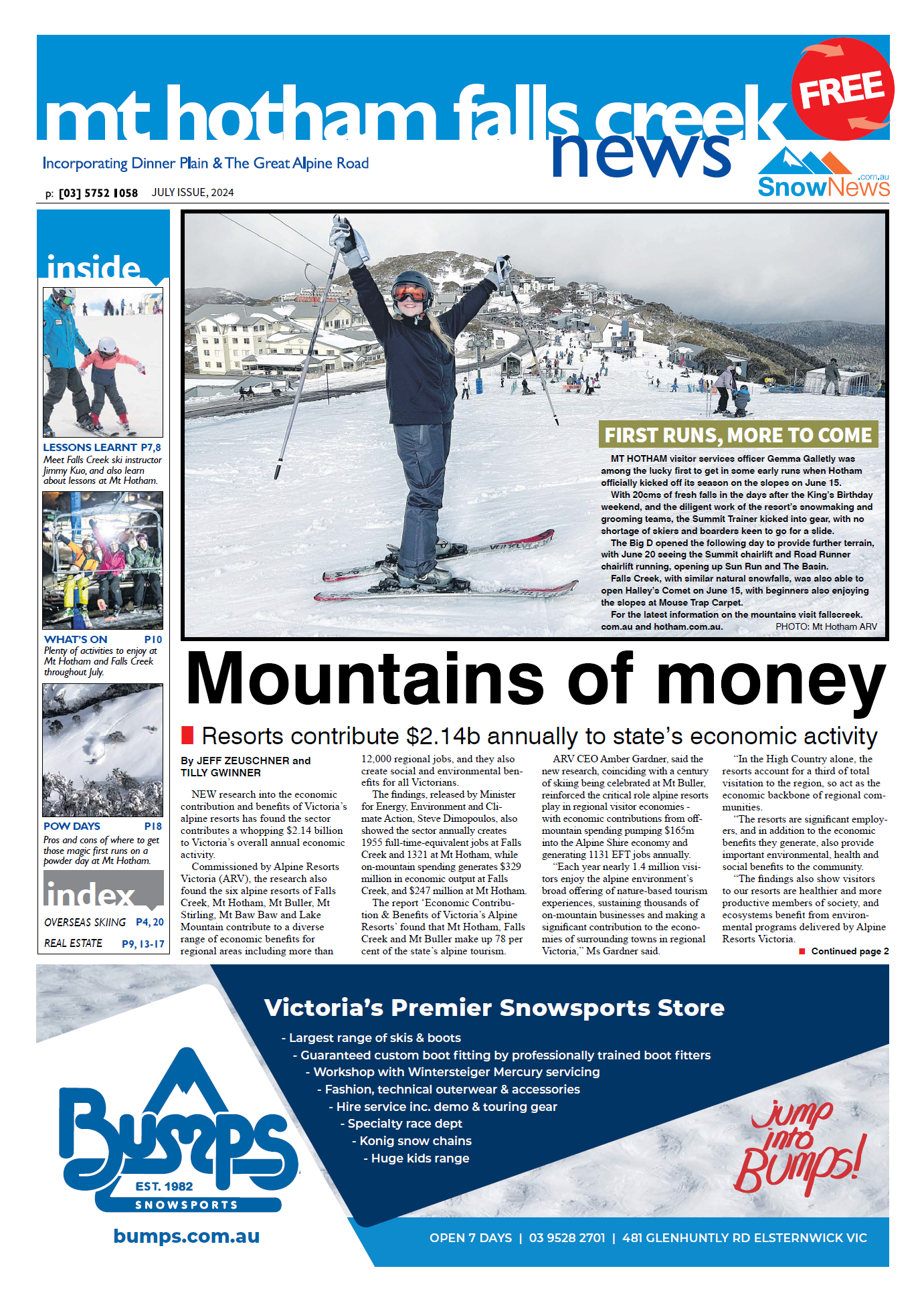 Mt Hotham Falls Creek, July 01, 2024 Post feature image