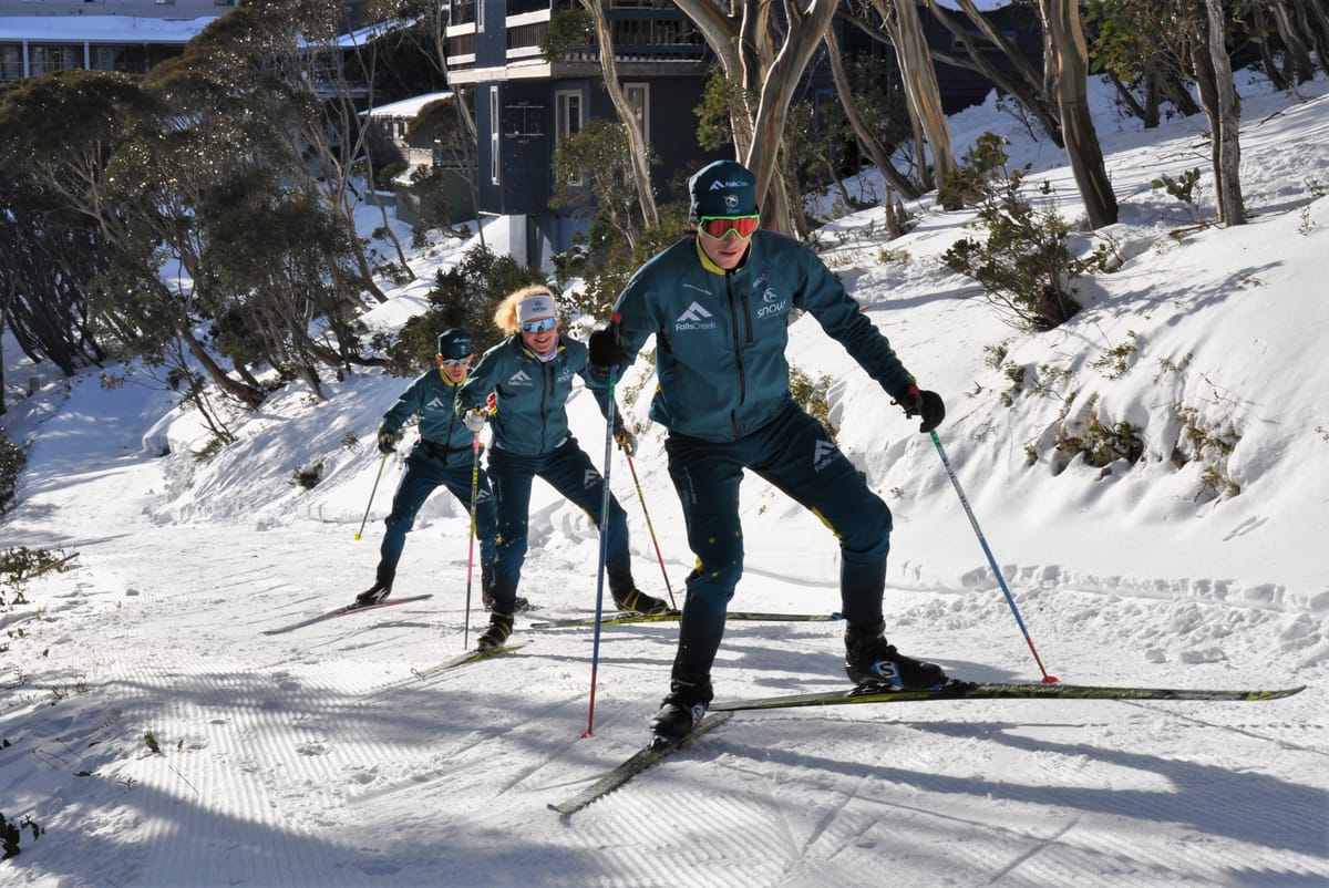 Aussie cross-country ski team members putting in the hard yards Post feature image