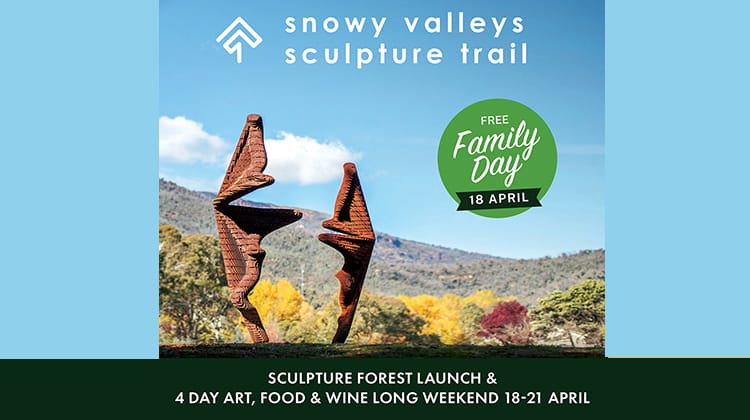 Snowy Valleys Sculpture Trail Sculpture Forest Launch Post feature image
