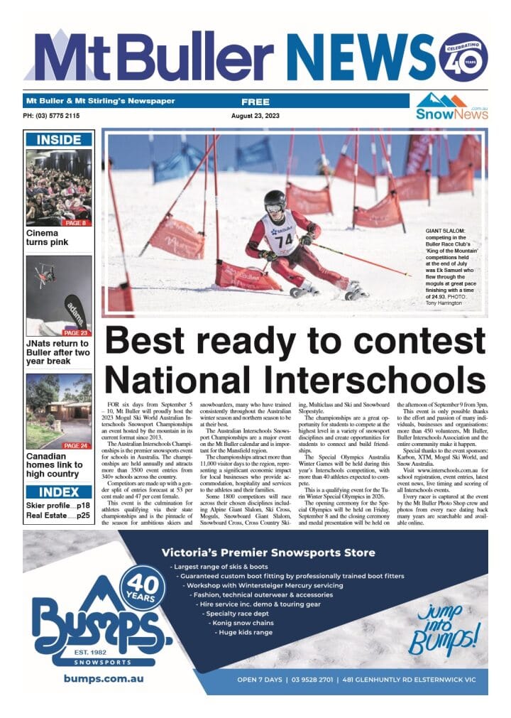 Mt Buller News, August 23, 2023 Post feature image