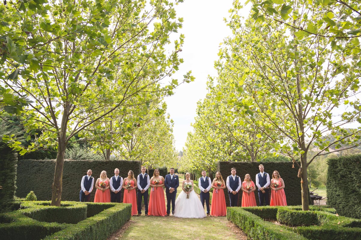 A summer wedding at the Country Gardens & Maze Post feature image