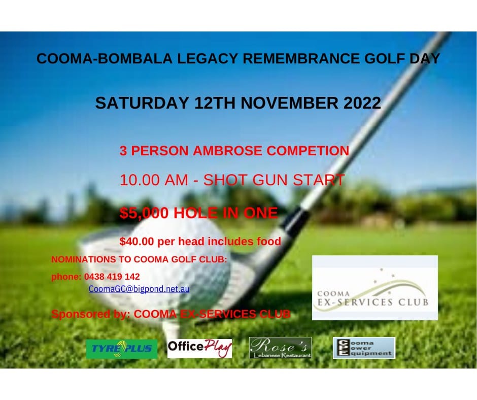Cooma Golf Legacy Day Post feature image