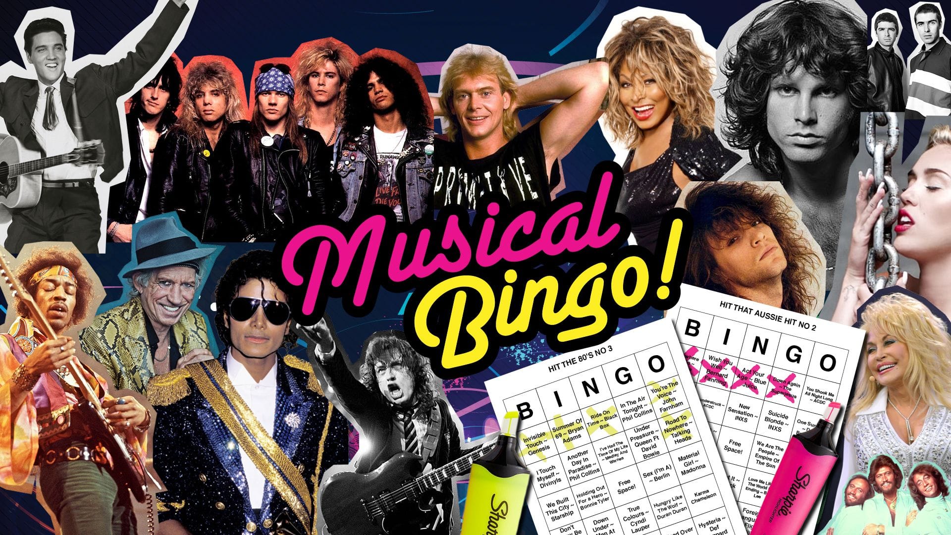 Rydges Snowy Mountains - 80s & Noughties MUSICAL BINGO Post image