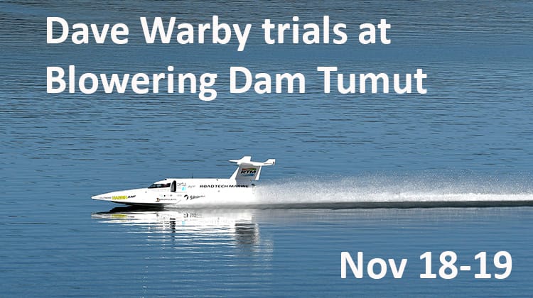 Dave Warby trials at Blowering Dam, Tumut Post image