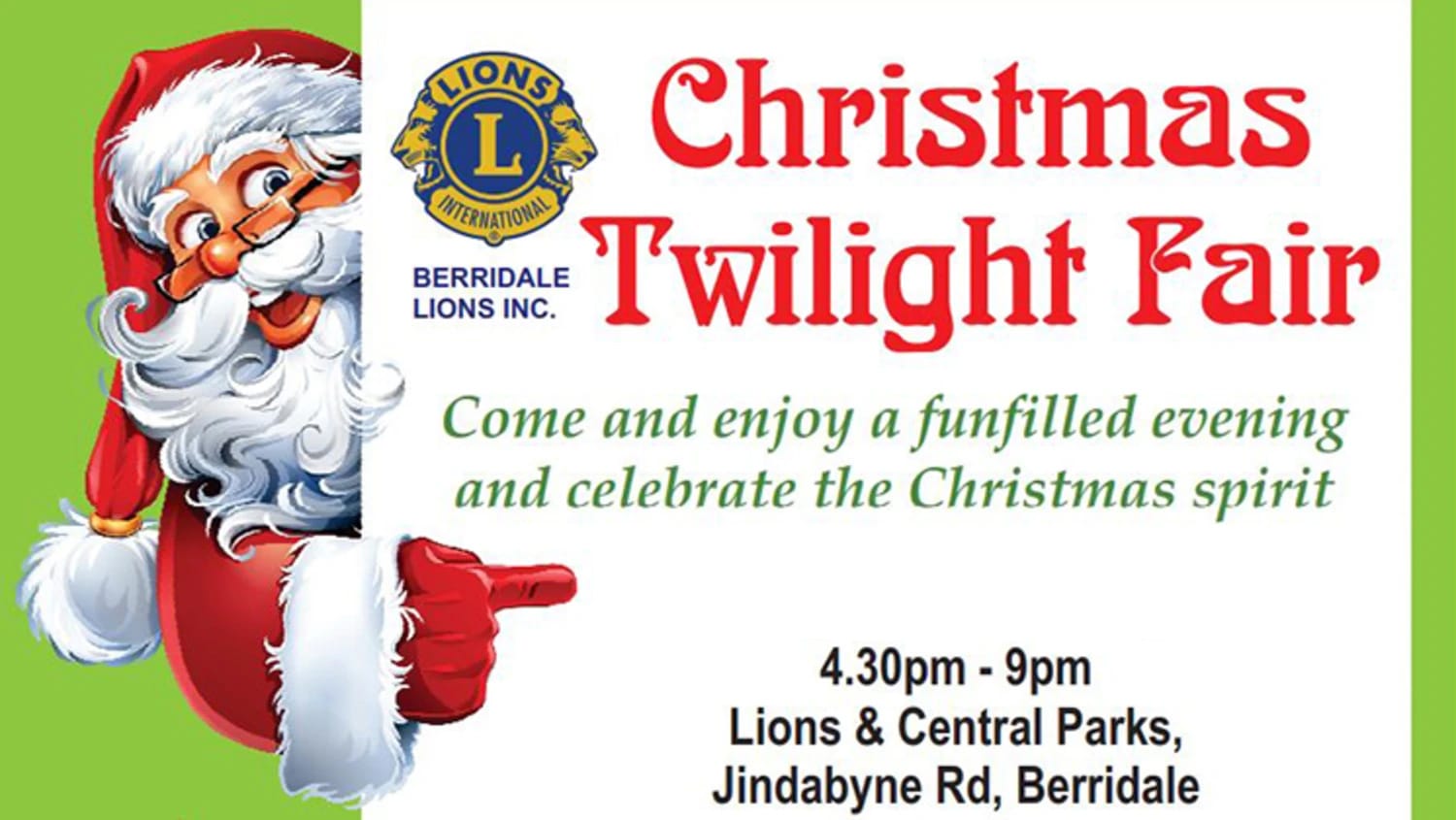 Berridale Lions Xmas Fair Night Post image