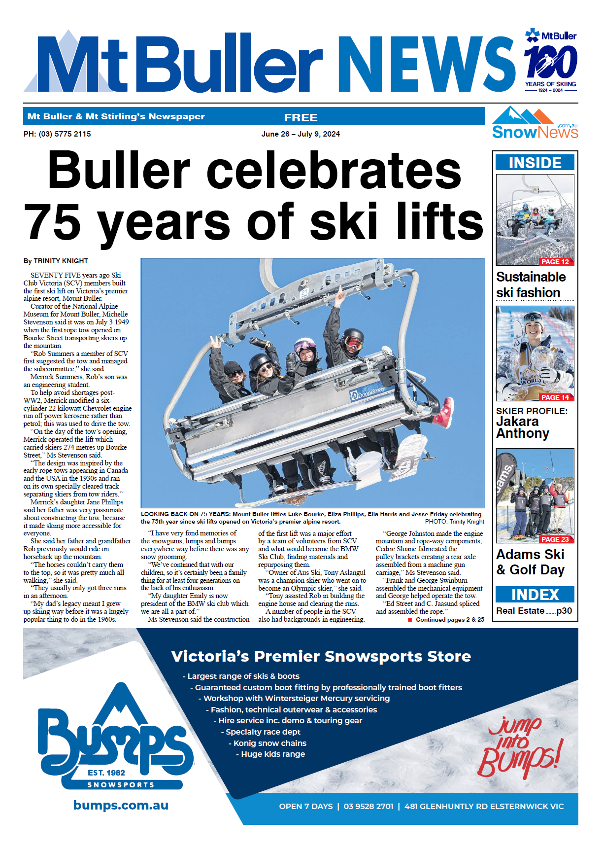 Mt Buller News, June 26, 2024 Post image