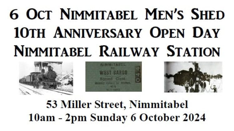 Nimmitabel Railway Station Open Day Post image