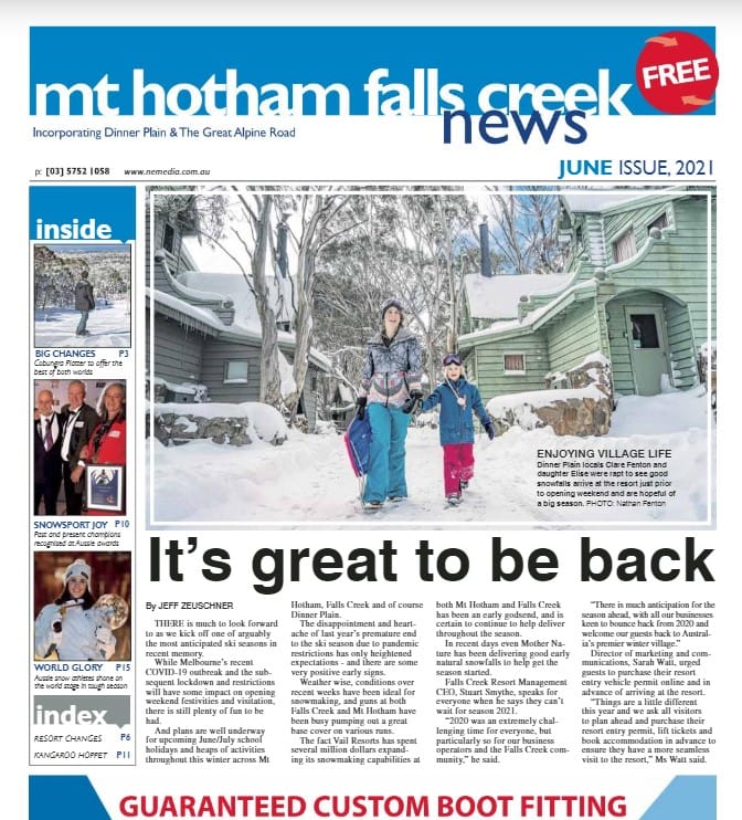 Mt Hotham Falls Creek News June 2021 Post image